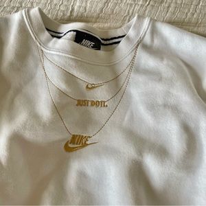 Nike necklace sweatshirt